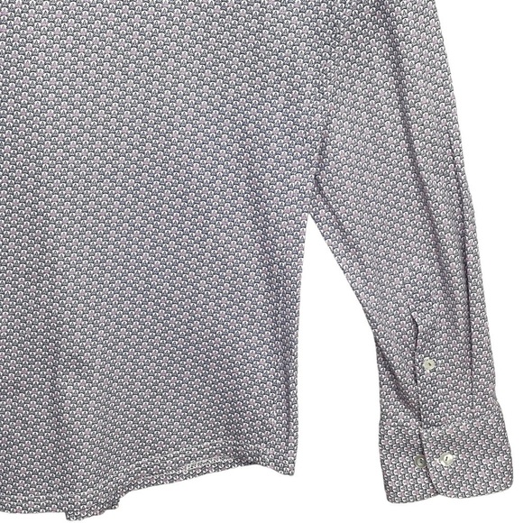 Stone Rose Shirt Mens XL Button Up Subtle Marijuana Leaf Novelty Print - Picture 9 of 12